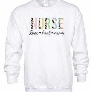 Nurse Crewneck – White or Gray